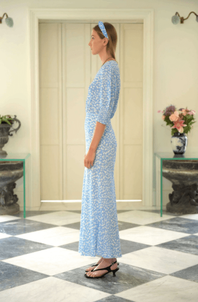 Rixo Lucile Buttercup Floral Dress side view