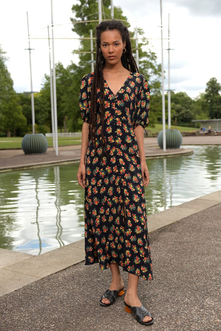 Rixo Staci in Garden Ditsy Black