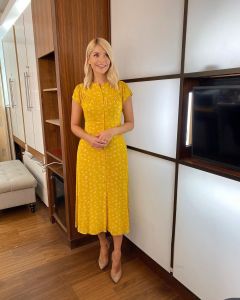 where to get all Holly Willoughby This Morning dresses yellow dandelion dress 10 September 2020 Photo Holly Willoughby