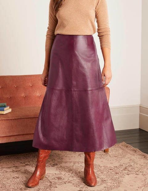 Boden Catriona Leather Skirt