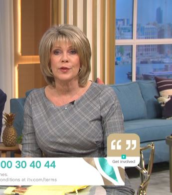 where to get all Ruth Langsford This Morning dresses grey check bodycon dress 2 October 2020 Photo ITV