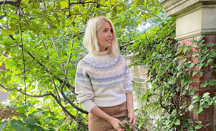 where to get holly willoughby beige oatmeal fairisle jumper 8 October 2020 Photo Harry