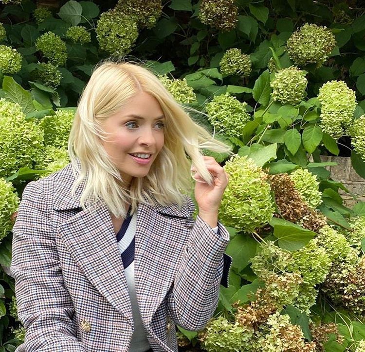 where to get Holly Willoughby check jacket black and white jumper 2 October 2020 Photo M&S v2