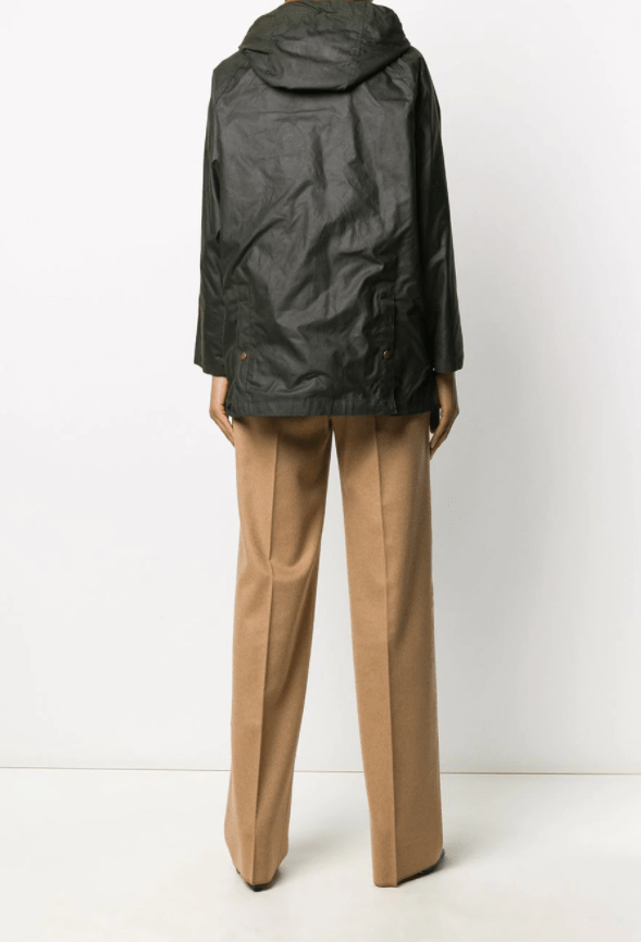 Barbour x Alexa Chung Violet jacket back view