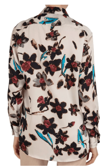 Gerard Darel Daffodil Print Shirt back view