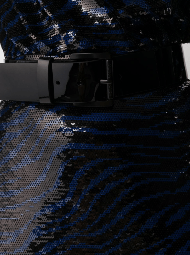 Michael Kors Zebra Sequin Mini Dress detail