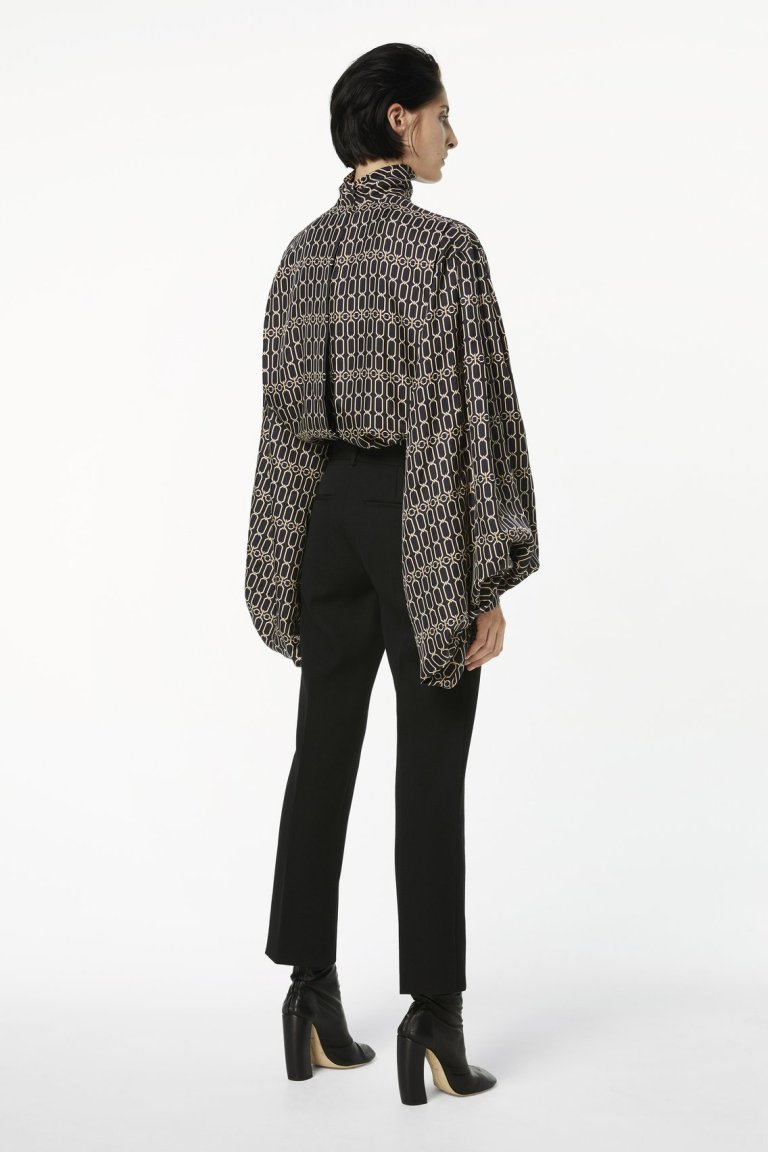 Victoria Beckham Penelope Trouser in Black back view