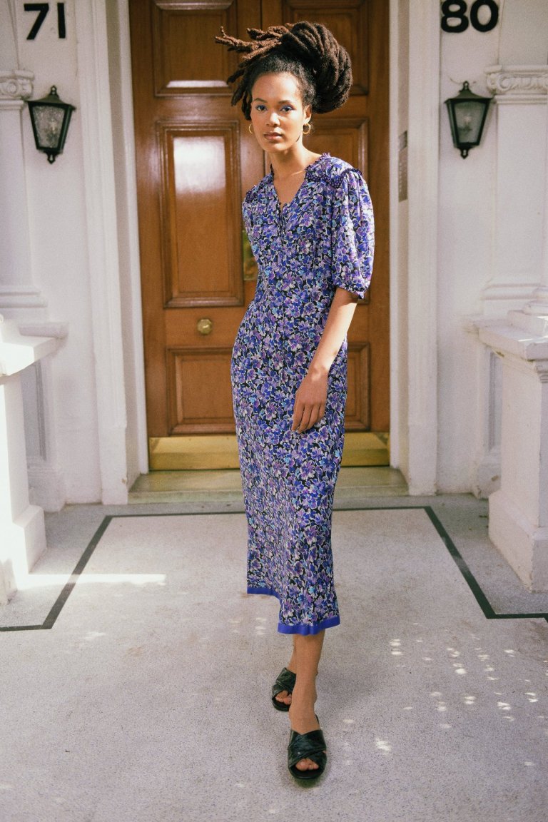 Rixo Gwen 80s Floral Spot Mix