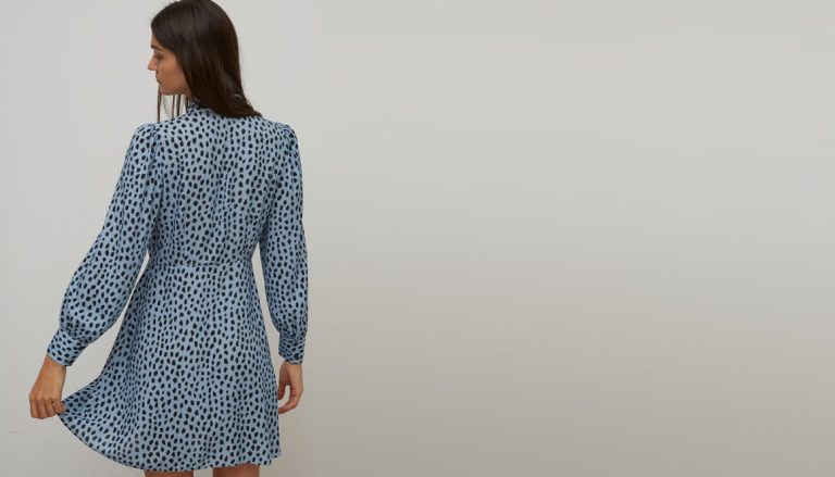 Nobodys Child Small Smudge Tessie Mini Shirt Dress back view