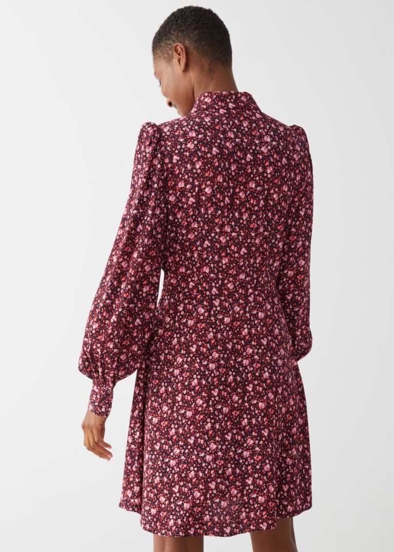 And Other Stories Mini Shirt Dress back view