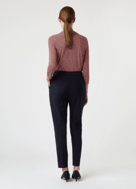 Hobbs Gael Wool Blend Trousers With Stretch back view
