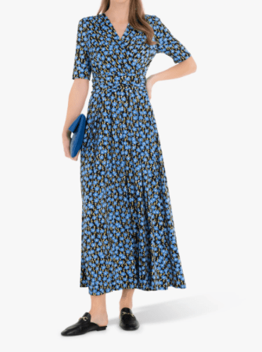 Jolie Moi Acadia Floral Print Wrap Maxi Dress