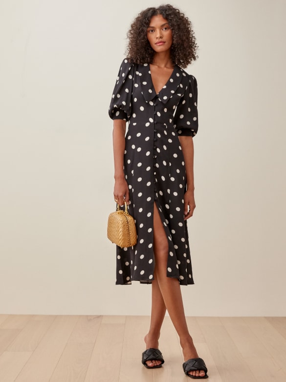 Reformation Gail Polka Dot Dress