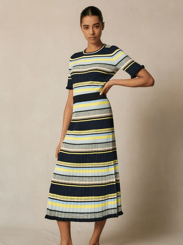 Me + Em Stripe Knit Skirt