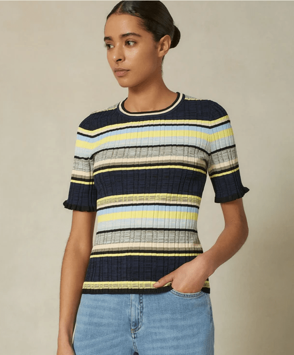 Me + Em Stripe Knit Top