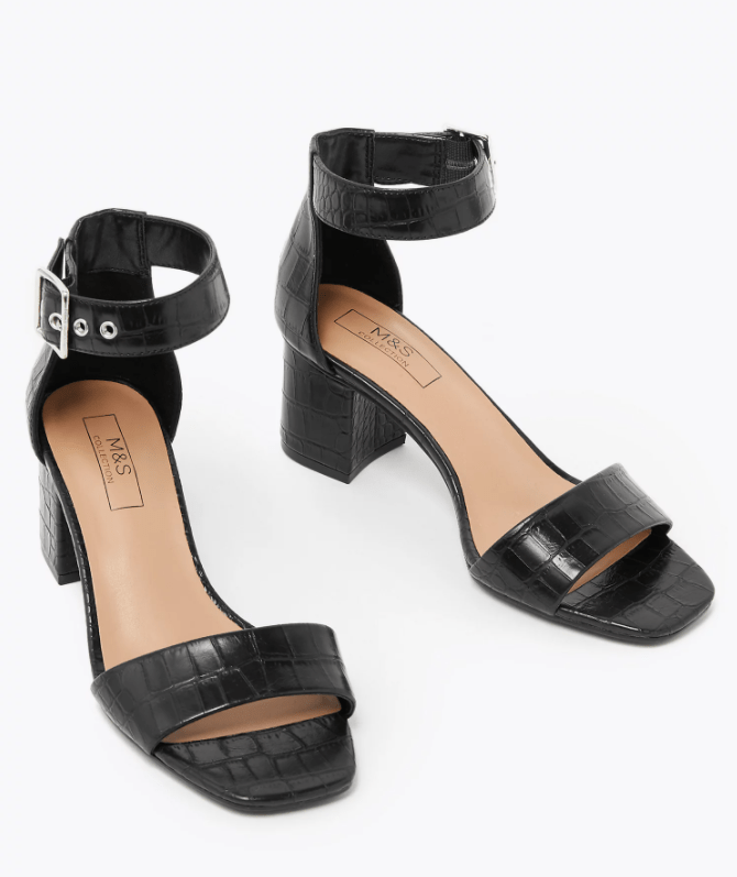 M&amp;S Ankle Strap Open Toe Sandals