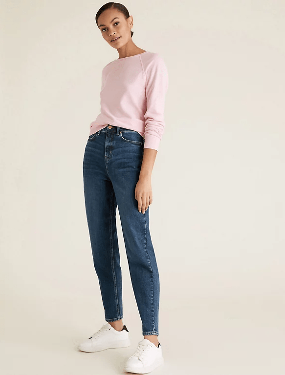 M&amp;S Mom high Waisted Jeans f