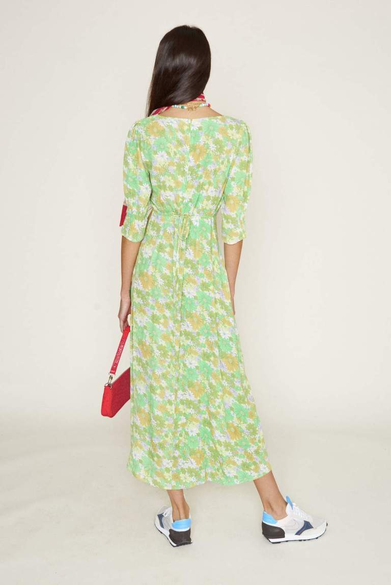 RIXO Luisa Dress back view