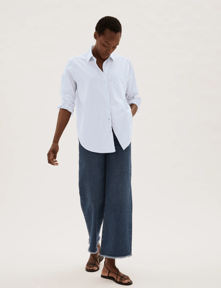 M&amp;S Collared Long Sleeve Shirt