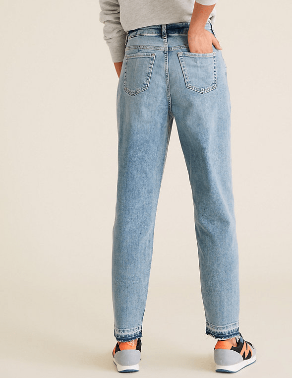 M&amp;S Mom High Waisted Jeans back view