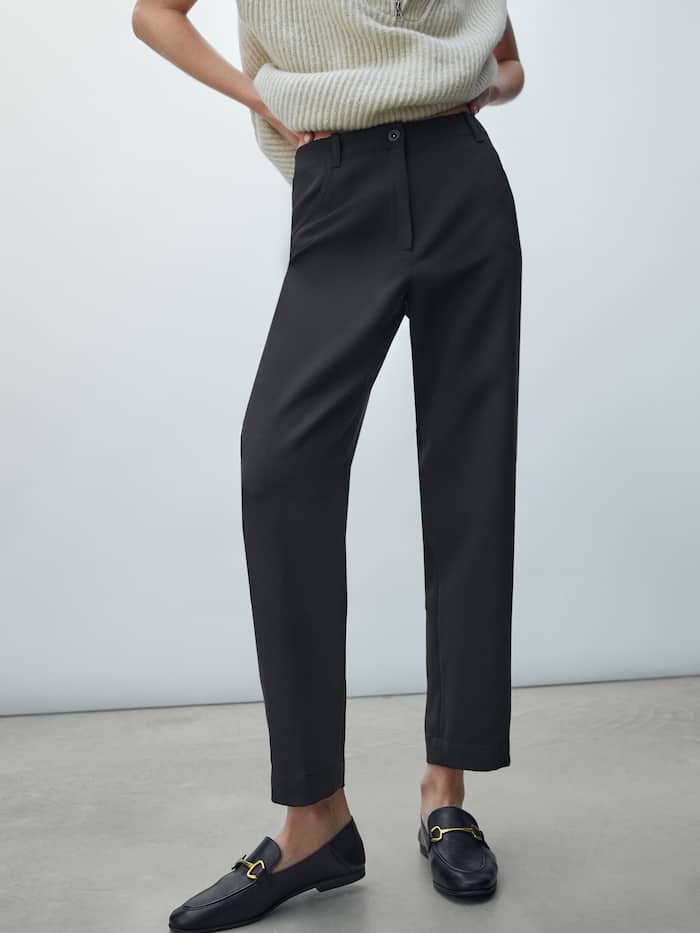 Massimo Dutti Mom Fit Trousers