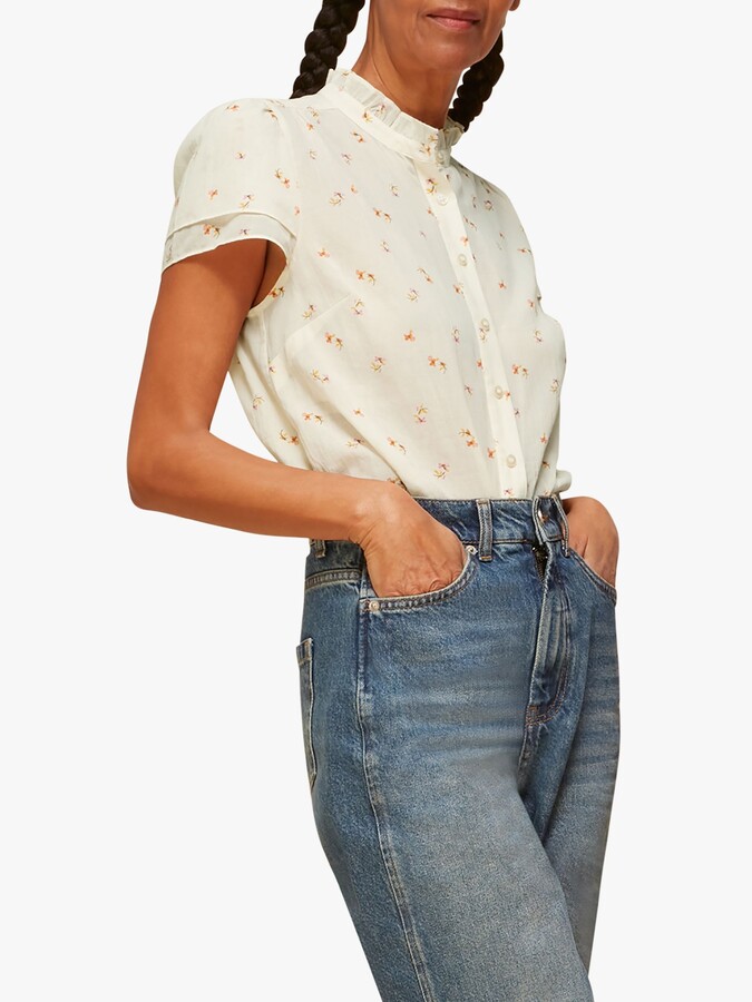 Whistles Forget Me Not Voile Blouse