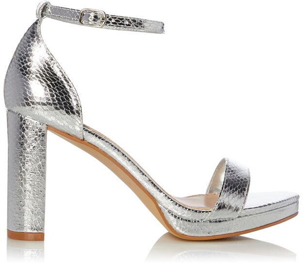 Dune Madina silver Sandals