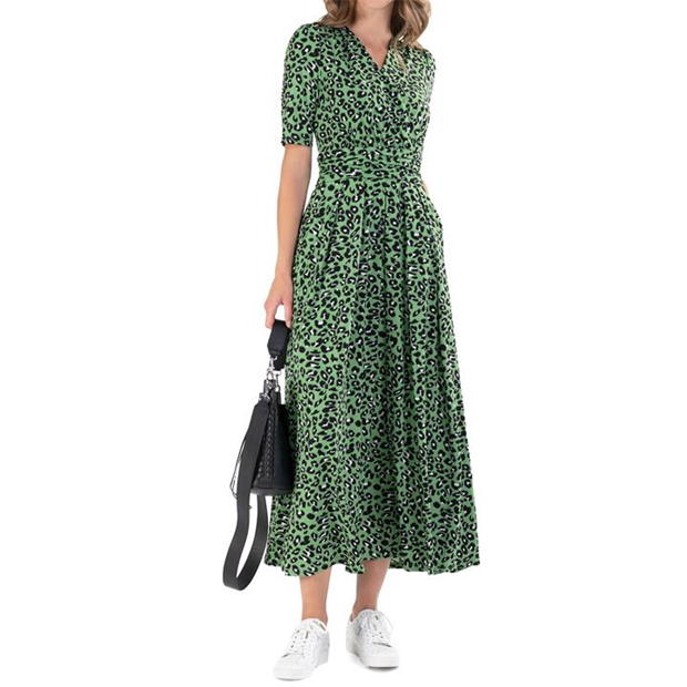 Jolie Moi Denise Wrap Maxi Dress