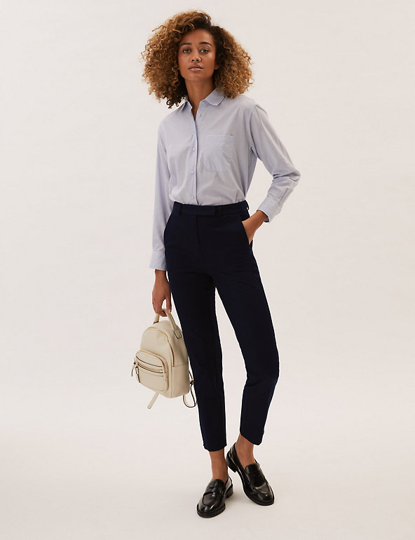 M&S Slim Ankle Grazer Trousers