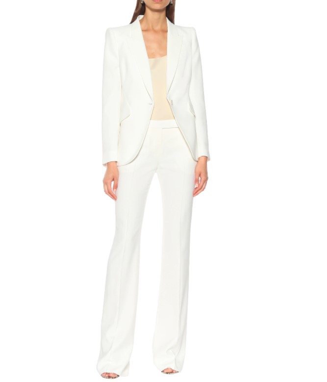 Alexander McQueen Mid Rise Flared Pants