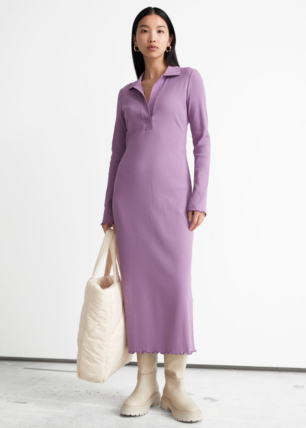 And Other Stories Polo Mini Rib Dress