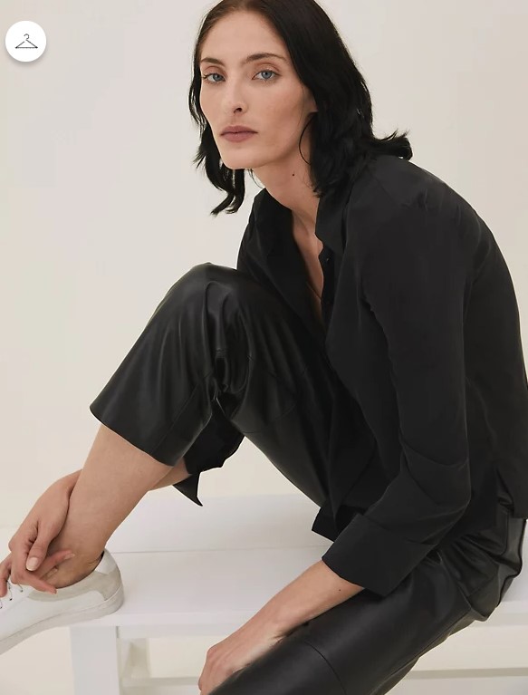 Autograph Pure Silk Long Sleeve Shirt v2