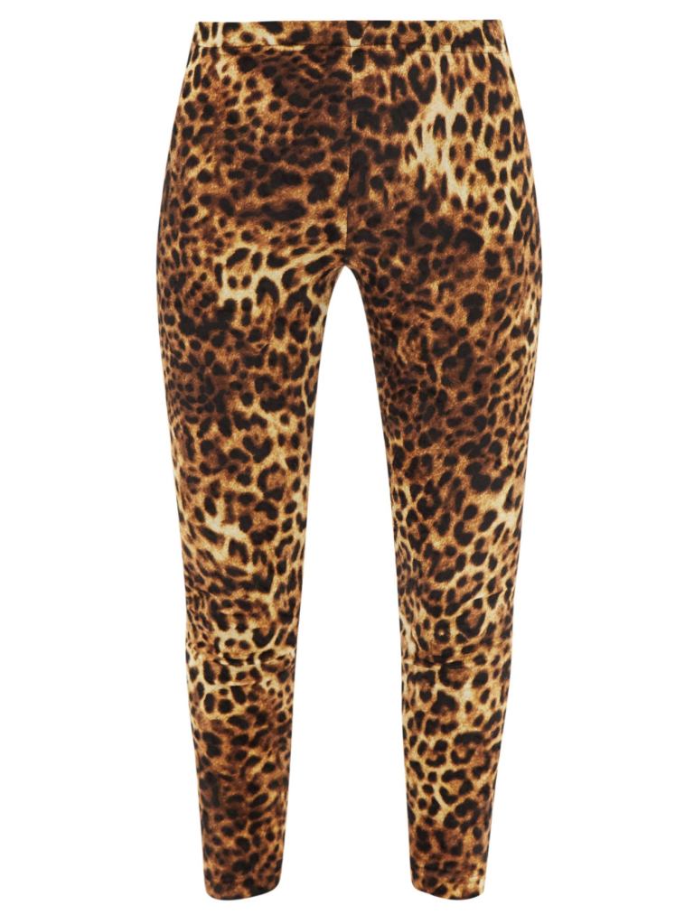 Junya Watanabe - Cropped Leopard-print Leggings - Brown Multi