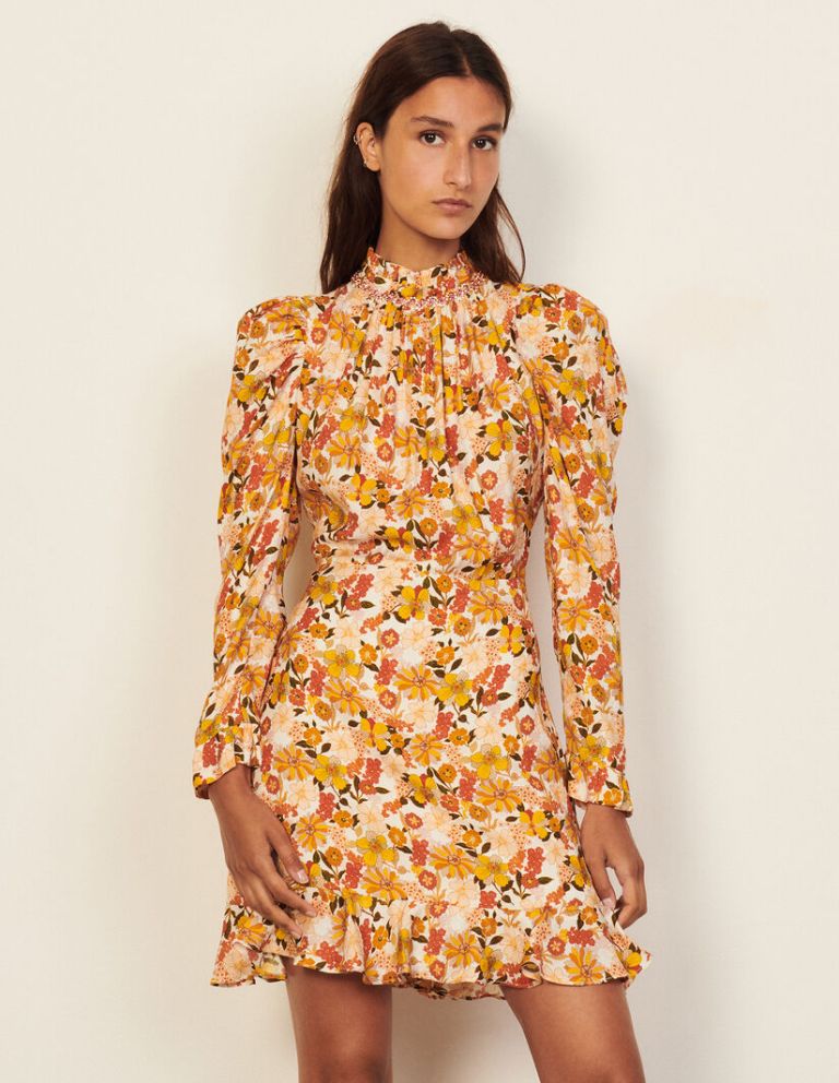 Sandro Paris floral-print Grace dress