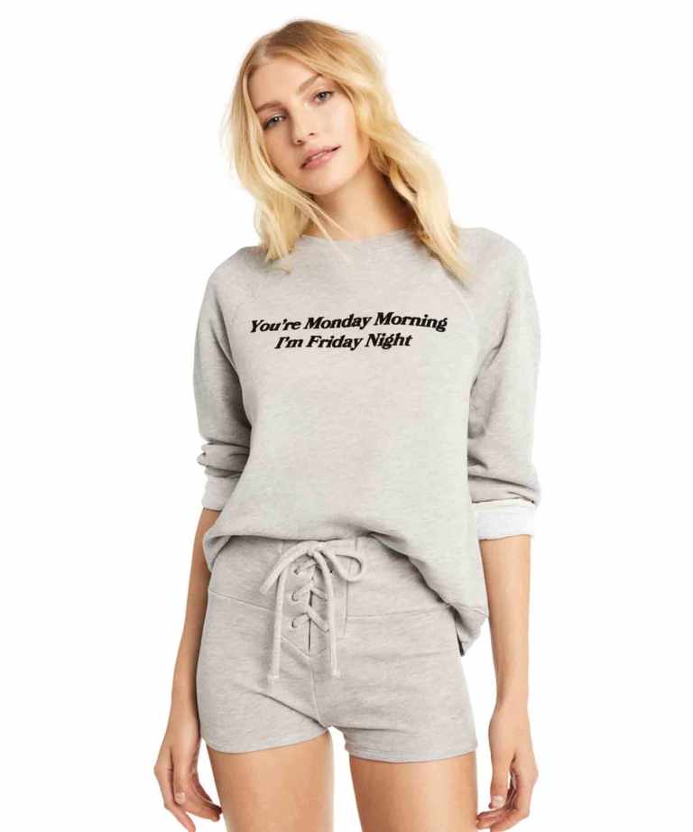 WILDFOX Friday Night cotton-jersey sweatshirt