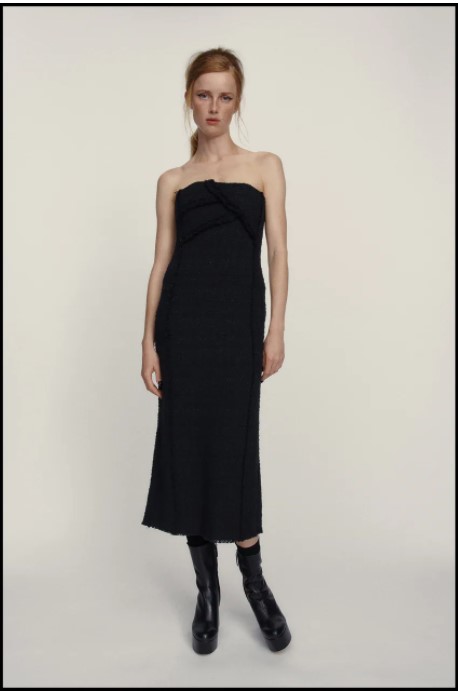 Zara Textured Dress black