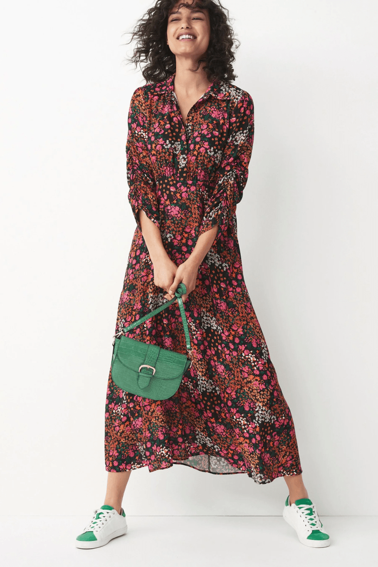 Next Bright Printed Shirt Dress