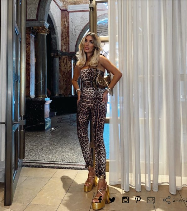 Forever Unique Leopard Print Bandeau Jumpsuit
