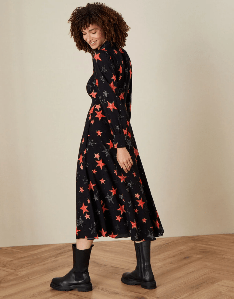 Monsoon Sabrina Star Shirt Dress back view