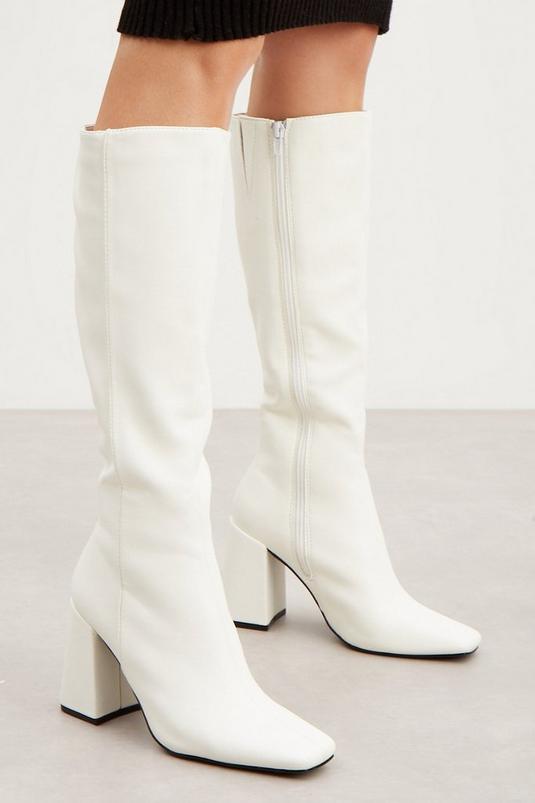 Faith Sara Square Toe Knee Boot