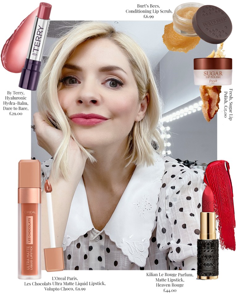 where to get holly willoughby white crinkle polka dot shirt white collar Wylde Moon February 2022
