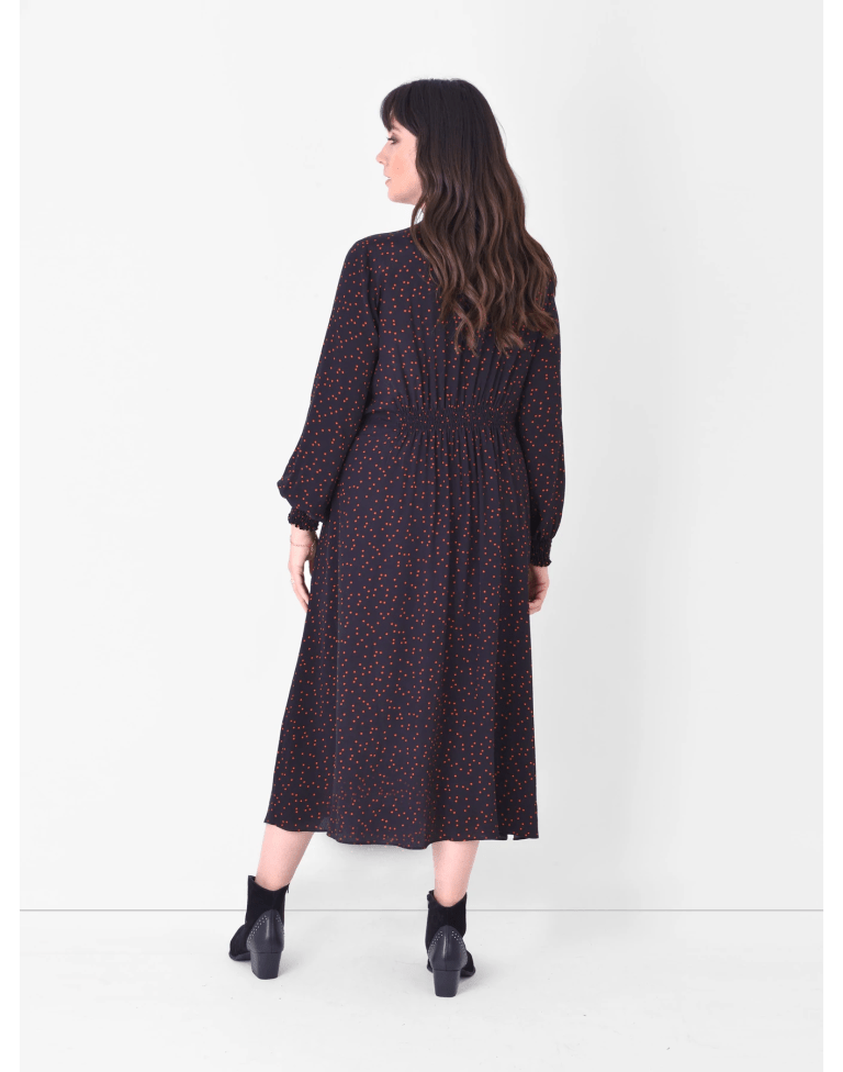 Live Unlimited Star Print Shirt Dress back view