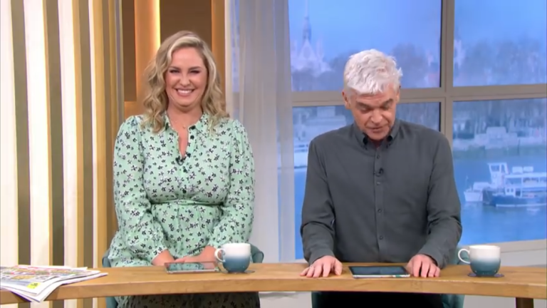 where to get all Josie Gibson This Morning dresses pale green floral print shirt dress 16 March 2022 Photo ITV