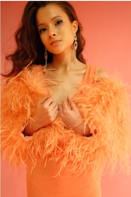 De La Vali Madonna Feather Jacket