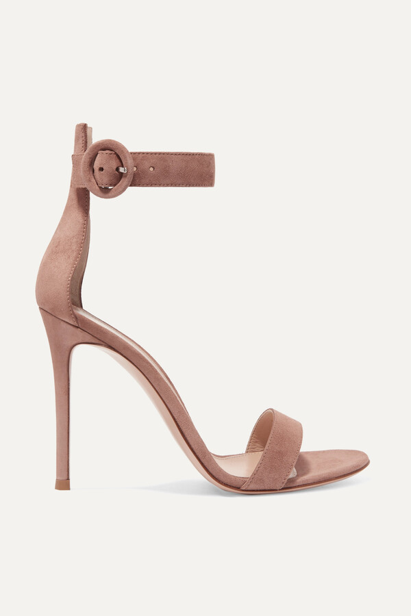 Gianvito Rossi Portofino 105 Suede Sandals