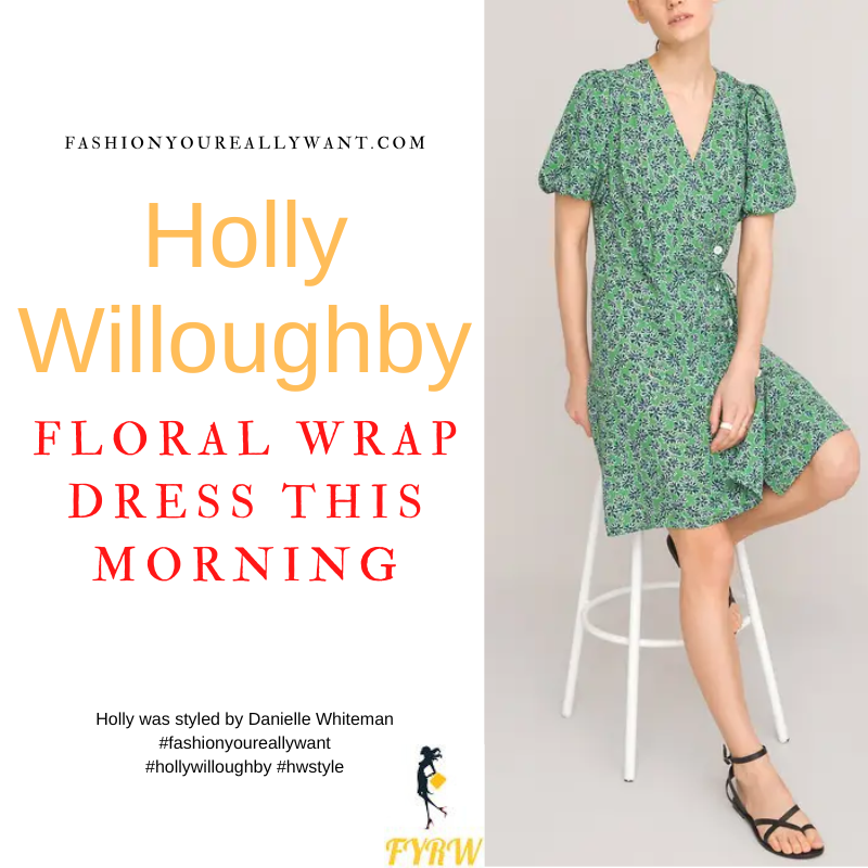 Holly Willoughby Floral Wrap Dress This Morning June 2022  Fashion You  Really Want