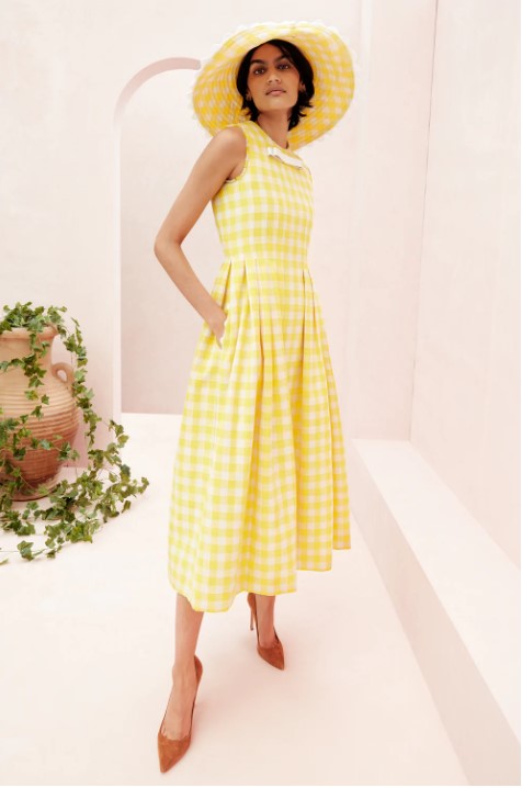 Suzannah Penelope Gingham Tweed Dress
