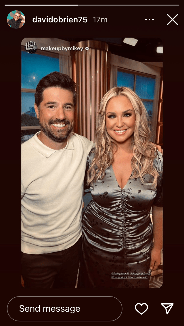 where to get all josie Gibson This Morning dresses grey satin printed puff sleeve midi dress 25 July 2022 Photo Mikey Phillips