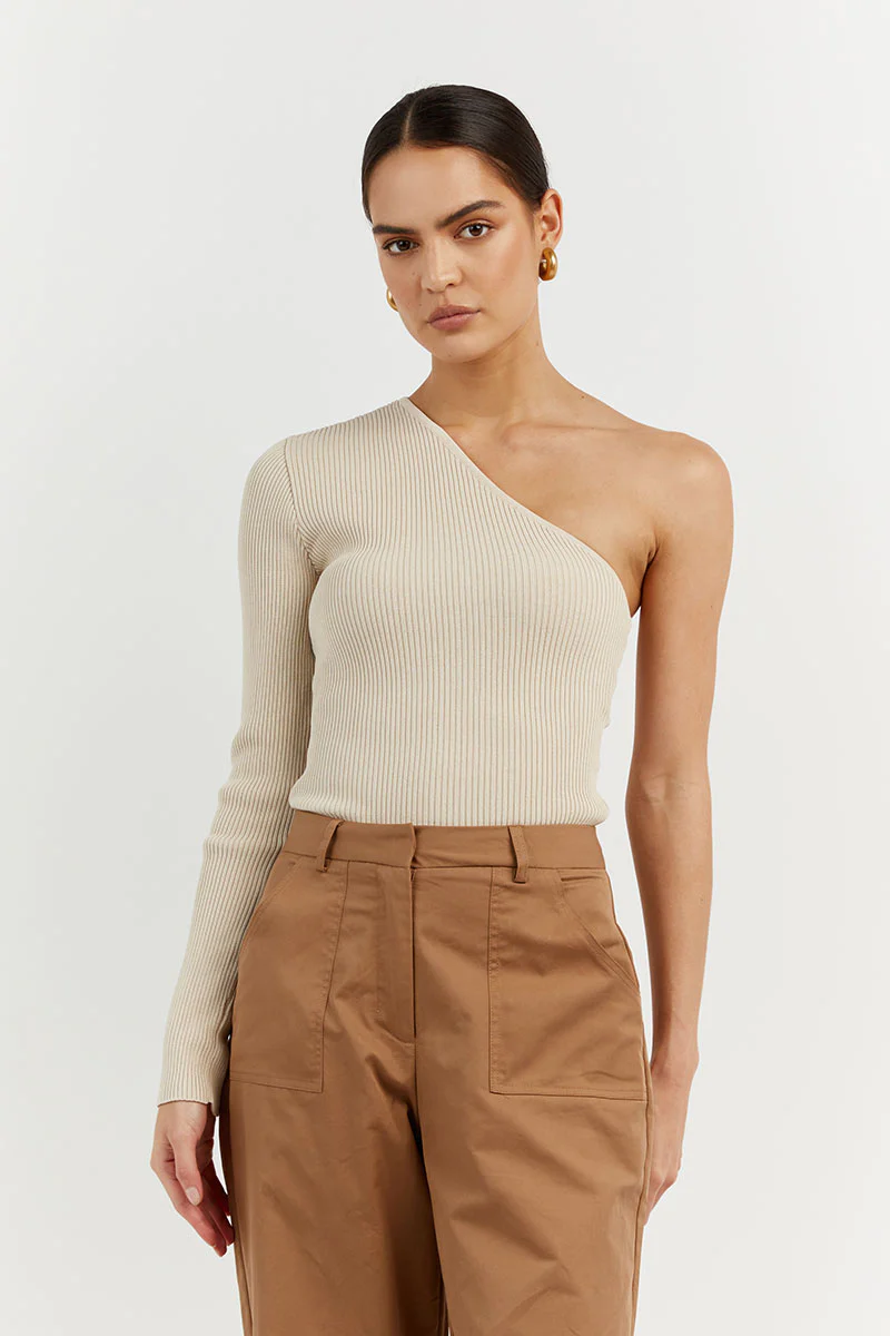 DISSH Mosman Stone One Sleeve Top