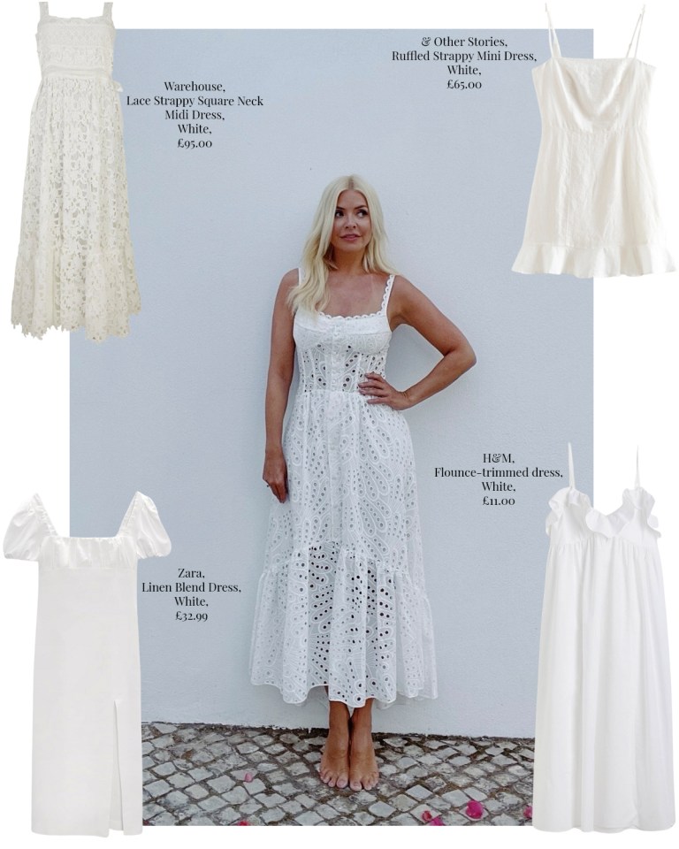 where to get all holly willoughy dresses white broderie anglaise eyelet sun dress Wylde Moon august 2022
